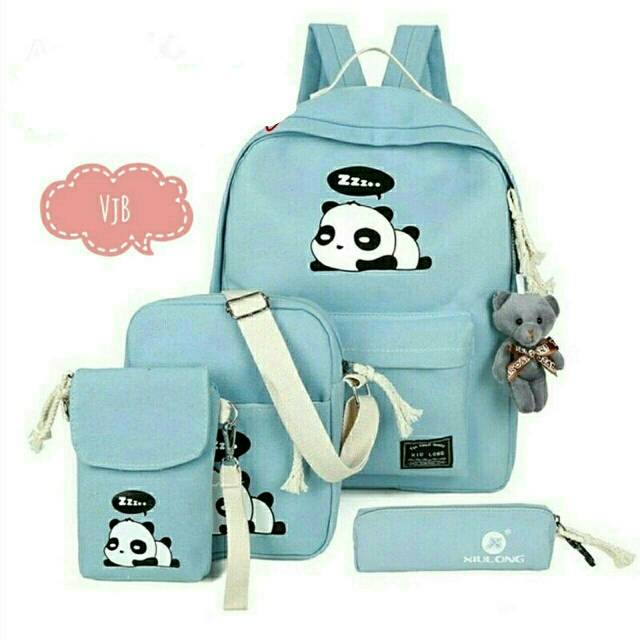 Tas ransel sekolah 4in1 panda