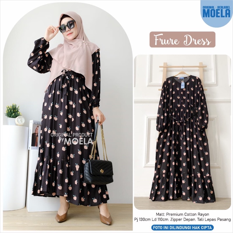 Frure Dress Gamis Ld 110 by original moela berlabel