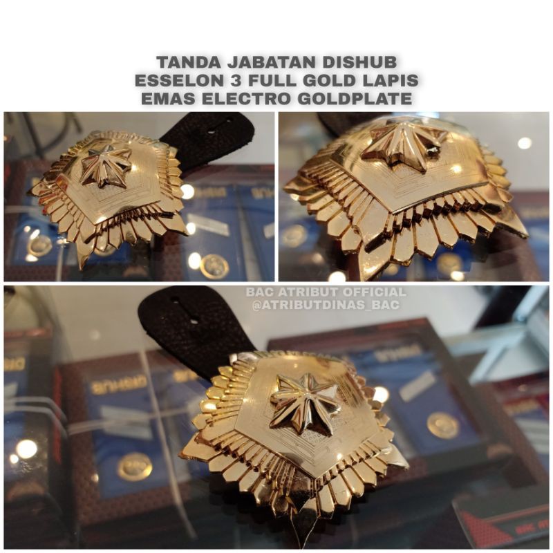 

TANDA JABATAN DISHUB ESELON 3 FULL GOLD LAPIS EMAS PREMIUM