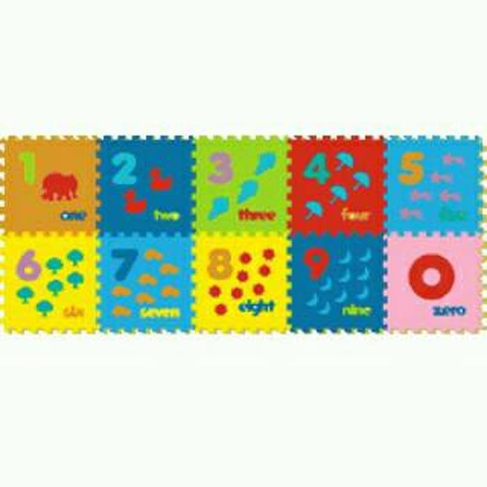 Puzzle Alas Lantai Modern Evamat / Tikar Karpet Angka Gambar 123