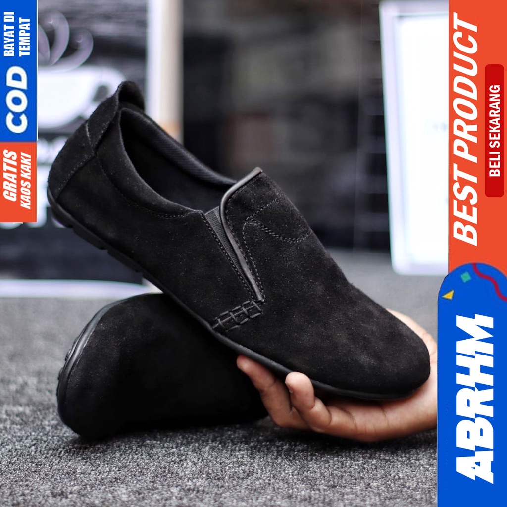 Abrhm Stone - Sepatu Slip On Pria Casual