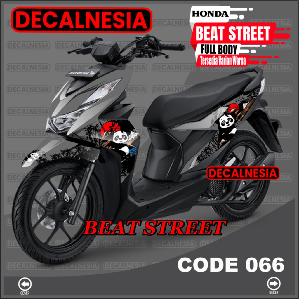 Decal Beat Street New 2021 2022 2023 Full Body Stiker Motor Honda Deluxe Sticker Variasi Aksesoris 2020 Dekal Decalnesia C66