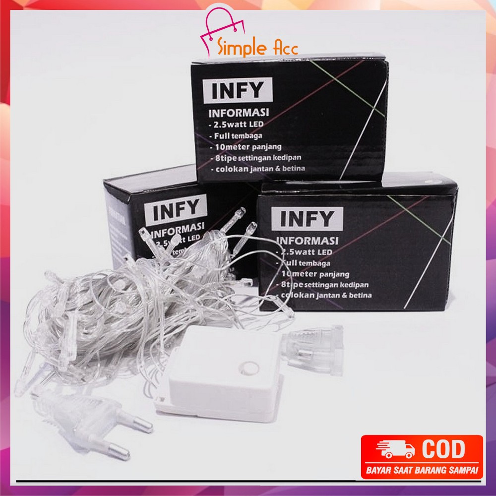 *COD* DO-C17 C199 Lampu Tumblr Light Led 10 Mtr OPP 100 LED 50 LED Lampu Hias Dekorasi Kamar Hiasan-8