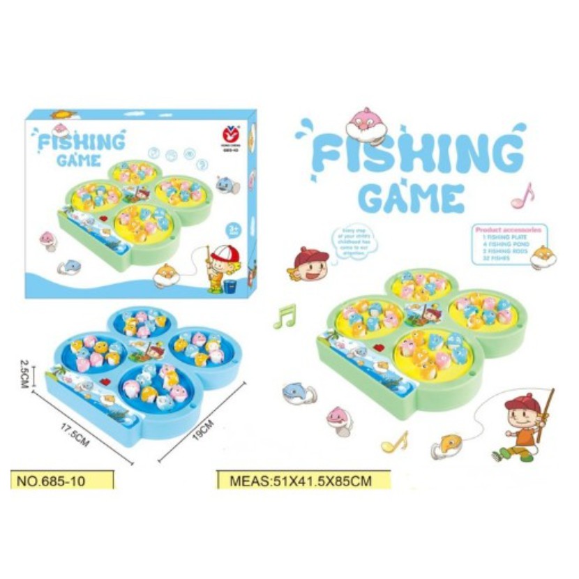 Mainan Keluarga Bisa ber 4 / ber 2 Pancingan Ikan / Fishing Game 4 / 2 Kolam BS CBKS