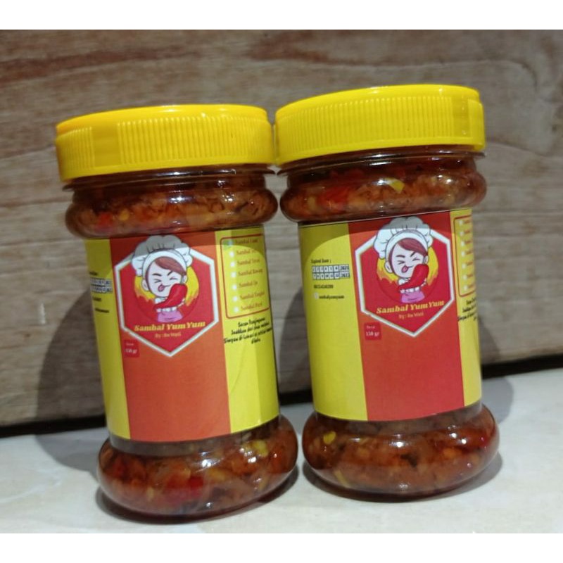 HAYFA - Sambal Cumi Pedas 150 gr Bumbu Rujak Manis 350 gr Sambel Teri Sambal Tongkol Sambel Terasi Hot Mantap Murah Best Seller Grosir Beli satu dapat satu