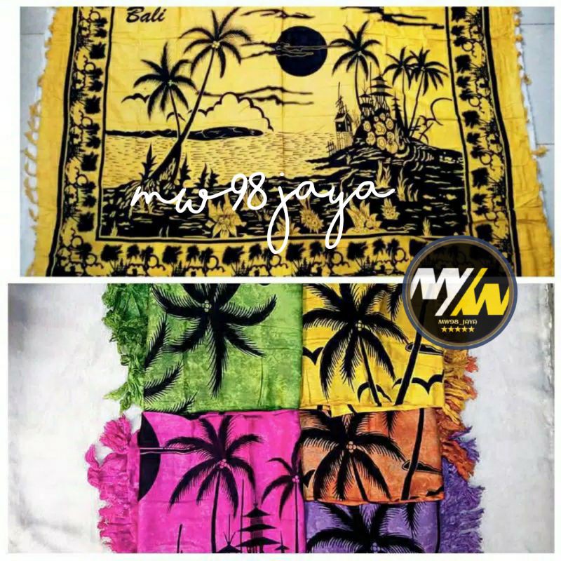 MOTIF PANTAI BALI/KELAPA| KAIN PANTAI / KAIN BALI