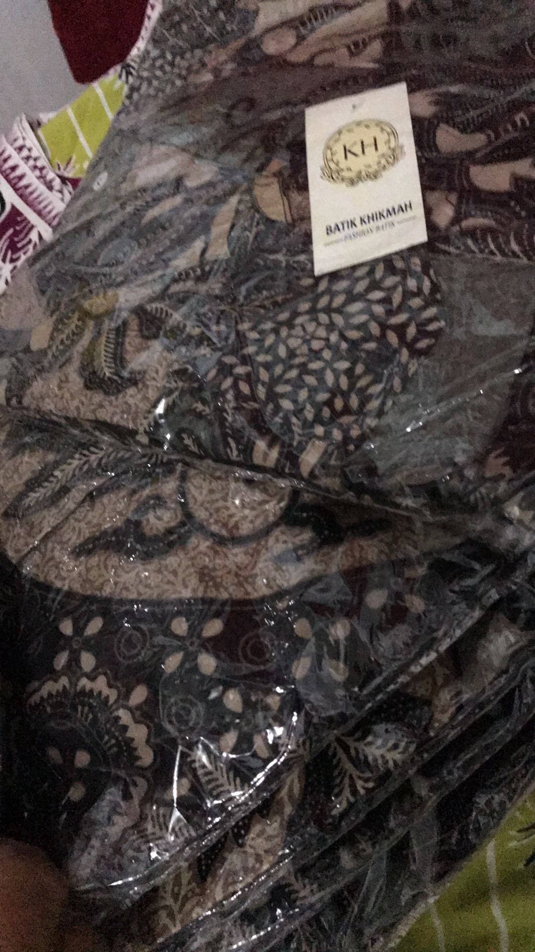 Kemeja Batik Pria Lengan Panjang Size M L Xl Xxl  Bswart Batik Hrb026 Kenongo Hem Panjang Padi