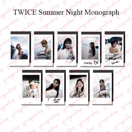 [READY / SET] TWICE SUMMER NIGHTS MONOGRAPH DTNA TWIC PHOTOCARD UNOFFICIAL FANMADE YANGPASHOP TW SAN