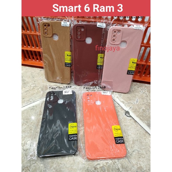 Softcase Infinix Smart 6 Ram 3 Silikon Casing Selicon Case Macaron Pelindung Pro Camera