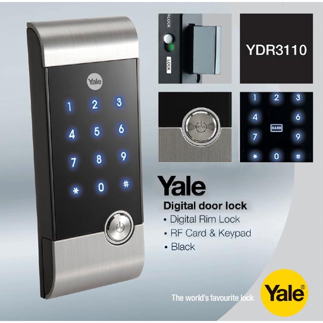 BALI Kunci Pintu Digital YDR 3110 Digital Door Lock YDR 3110 MIMAMO YALE