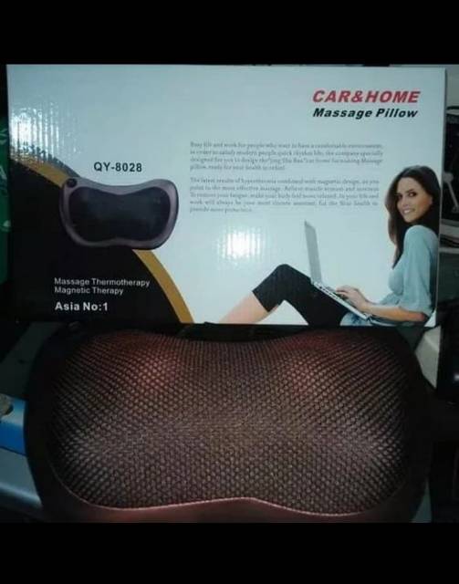 Car N Home Bantal Pijat Shiatsu Massage Pillow Pijat Leher, Pinggang