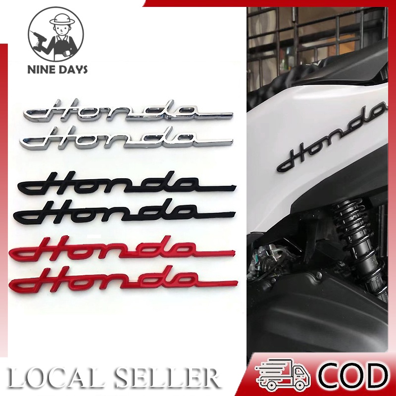 Emblem Tulisan Honda/Emblem Honda Sambung/Modifikasi logo bahasa inggris honda/Emblem Honda Latin / Emblem Honda Klasik