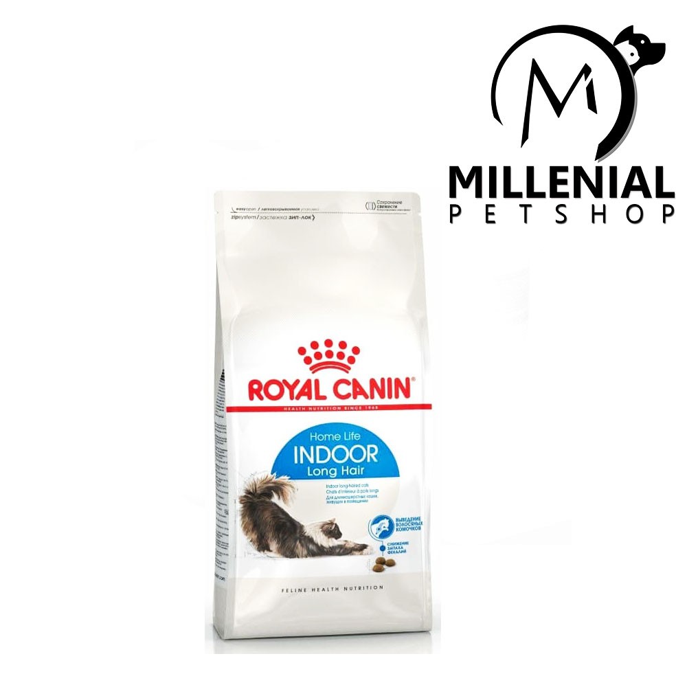 Makanan Kering Dewasa Royal canin indoor Long Hair 2 kg Kucing Bulu Panjang 2kg