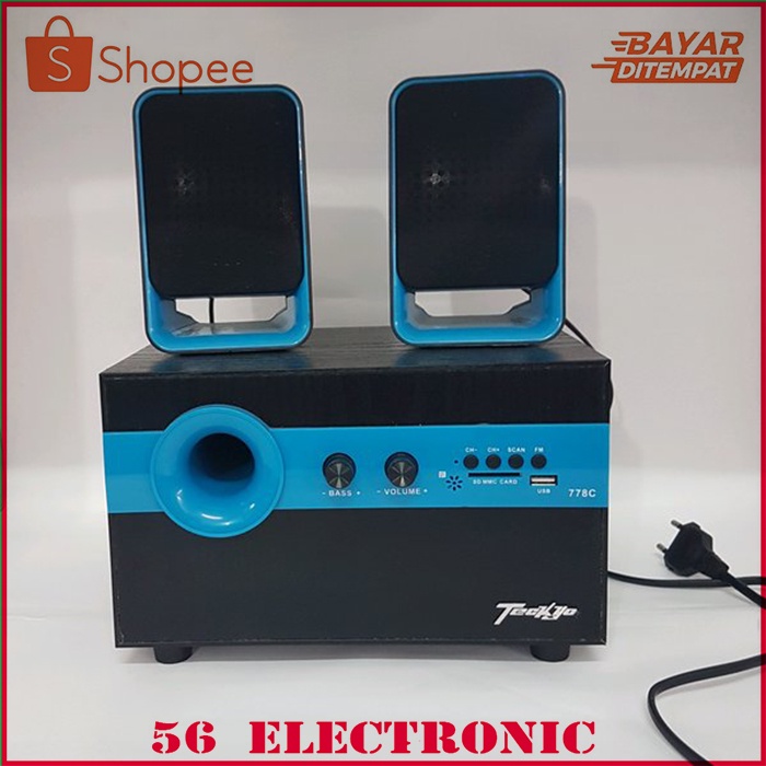 Sepiker Murah Teckyo 778C Speaker bluetooth by GMC Super Big Bass