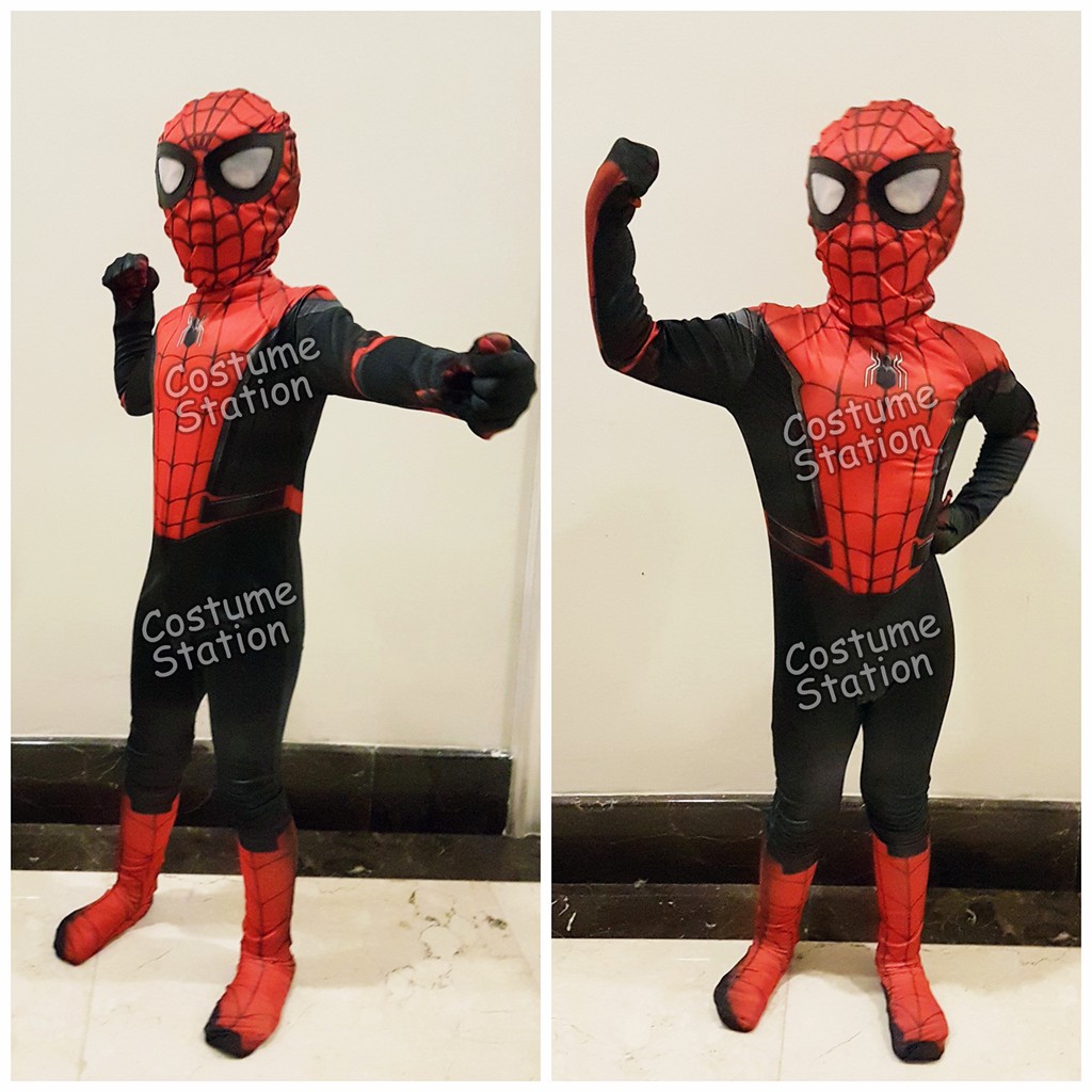 Kostum Superhero Spiderman Far From Home / Costume Marvel anak laki