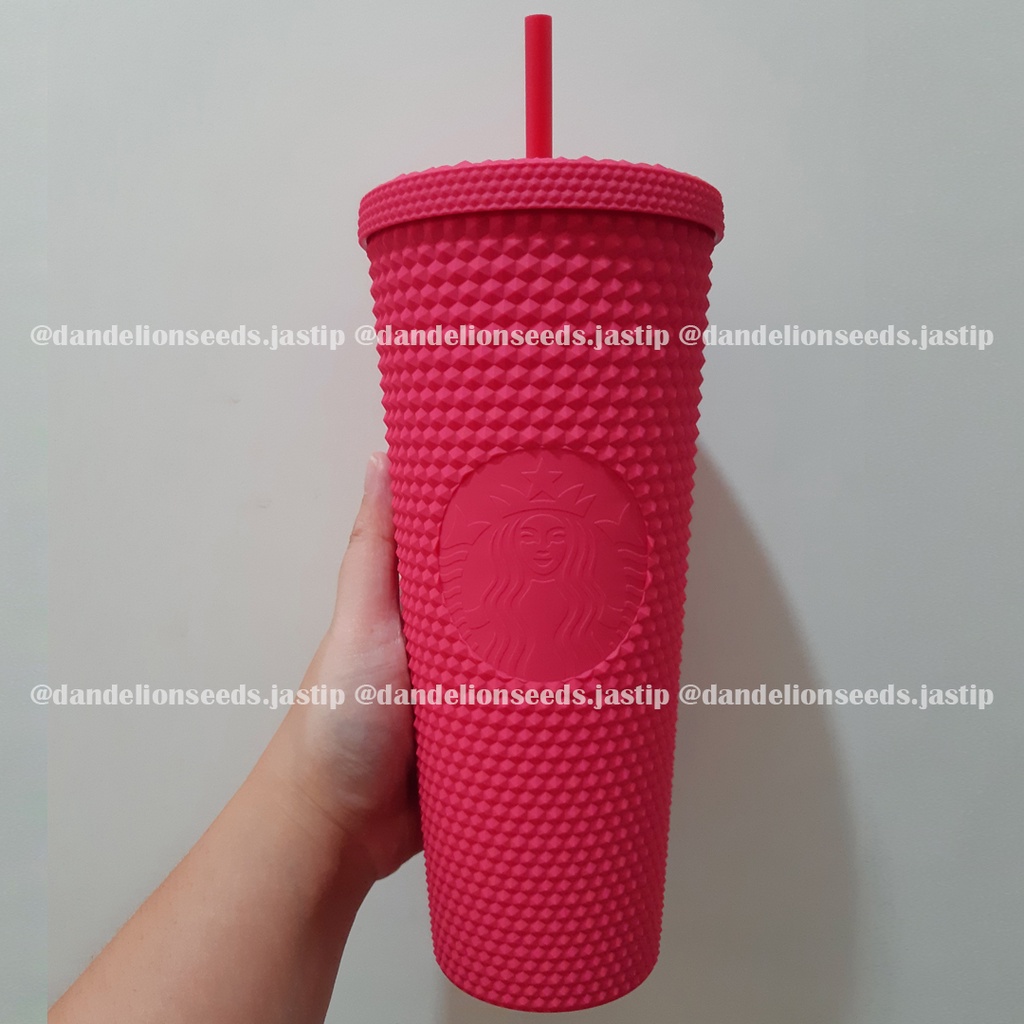 READYSTOCK STARBUCKS RUBY PINK Bling Series Studded Cup Tumbler size 24oz(venti) - RARE LIMITED