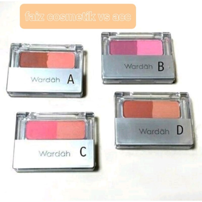 WARDAH Blush on (mekeup dengan warna natural bikin wajah anda tsmbah cantik)