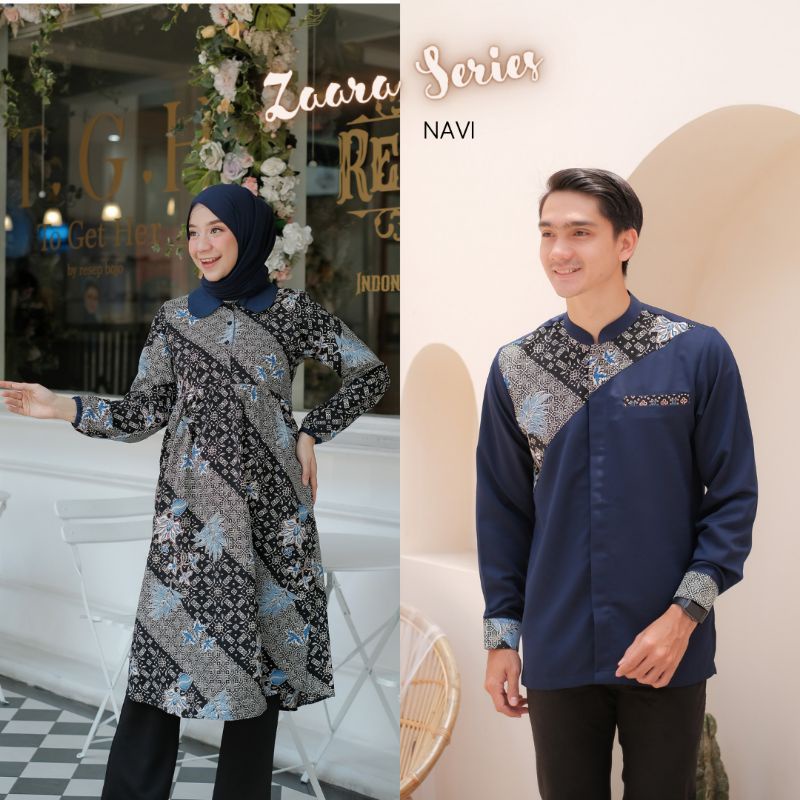 Baju Couple Atasan No Hijab Zaara Batik