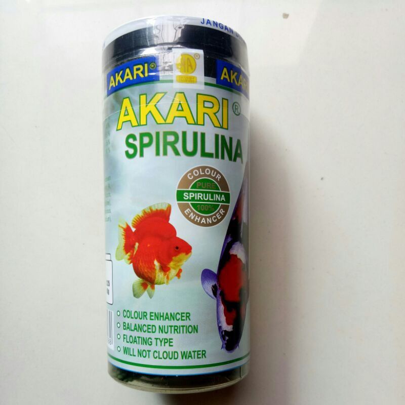 Makanan ikan koi koki AKARI AA SPIRULINA 100GR