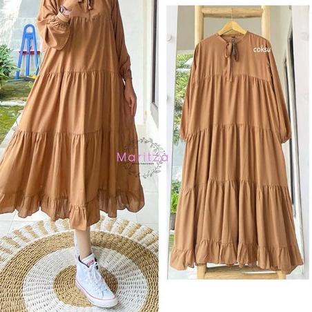 (MURAH BANGET) Midi Dress Tunik Termurah Sojin Midi Dress Jumbo LD 120 Cm // Rachel Midi Dress // Ga
