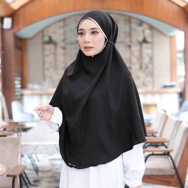 Kerudung Maryam Renda Xl/Jilbab Jumbo/Hijiab Renda Jumbo/Bergo Renda/Hijab Instan