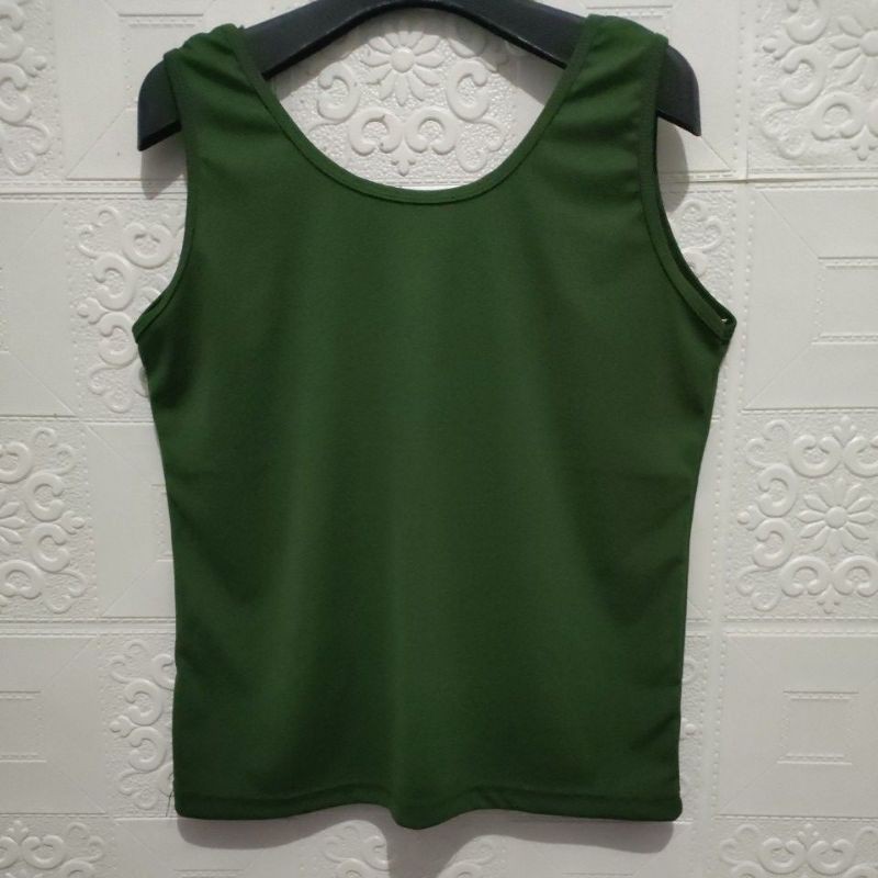 Singlet jumbo /Tanktop tali gede / Tanktop polos-Army