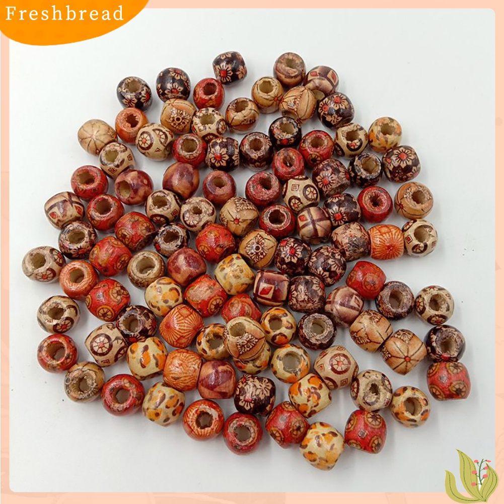 Terlaris Natural Wooden Round Loose Beads for DIY Jewelry Making Necklace Bracelet Craft