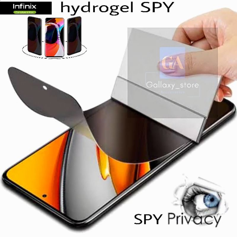 HYDROGEL ANTI SPY INFINIX HOT 4 5 8 LITE 9 PLAY 10 PLAY 10S 11 PLAY 11S NFC 12 Play 12i NOTE 7 8 10 PRO 11i 11 PRO 12 12i 12 vip 12 5G 12 pro 5G SMART 7 5 4 6+ HD NOTE 12i 2022 HOT 20 PLAY 20S 20 5G 20i note 30 hot 30i pro play nfc zero x Neo pro