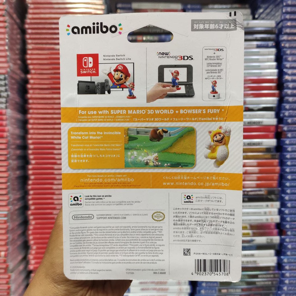 Amiibo Cat Mario Super Mario Series