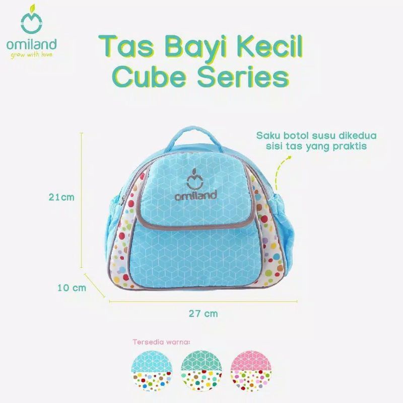 Omiland Tas Bayi Kecil Saku Kerut Samping Cube Series - Obt 4511 NEW