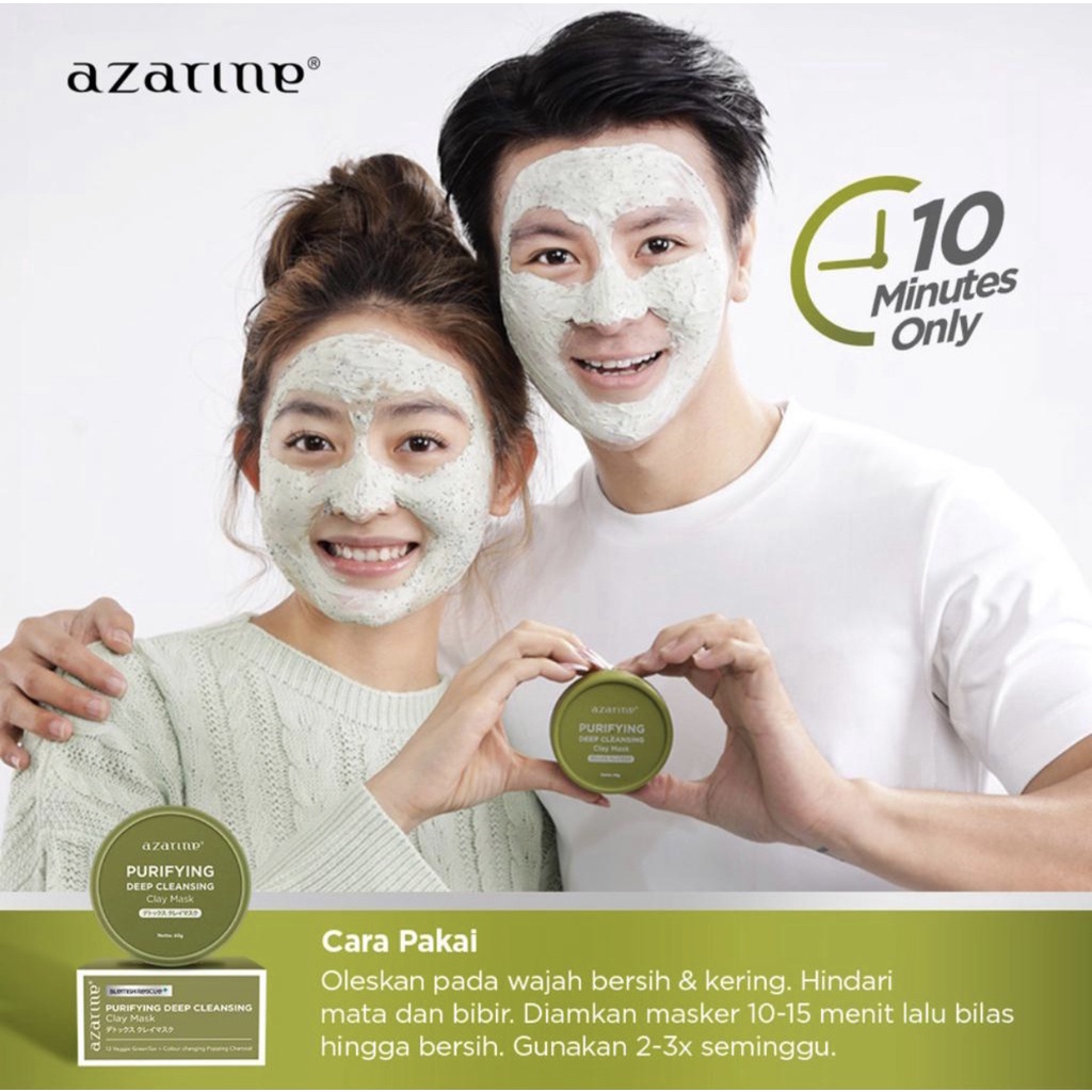 Azarine Purifying Deep Cleansing Clay Mask 60g / Masker Wajah