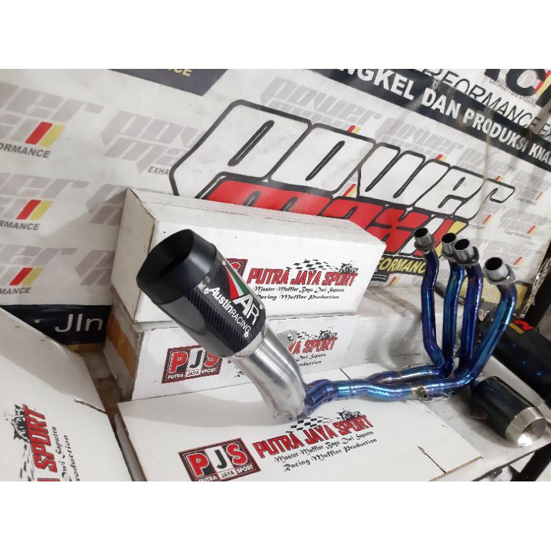 Knalpot ZX25R custom full system austin racing ( pnp )