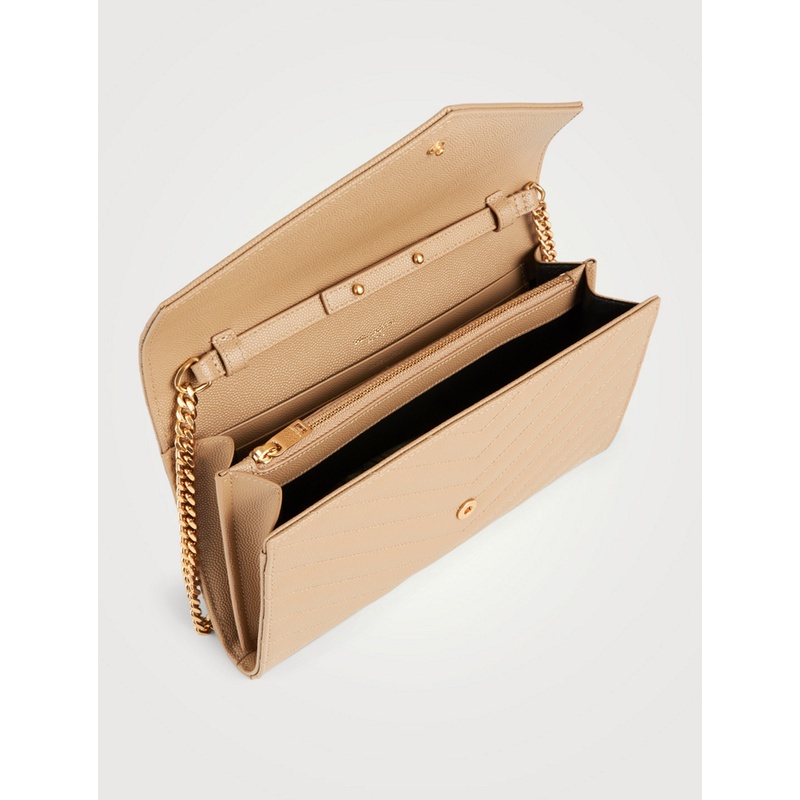 YSL WOC 19cm Nude / Dark Beige GHW 100% Authentic