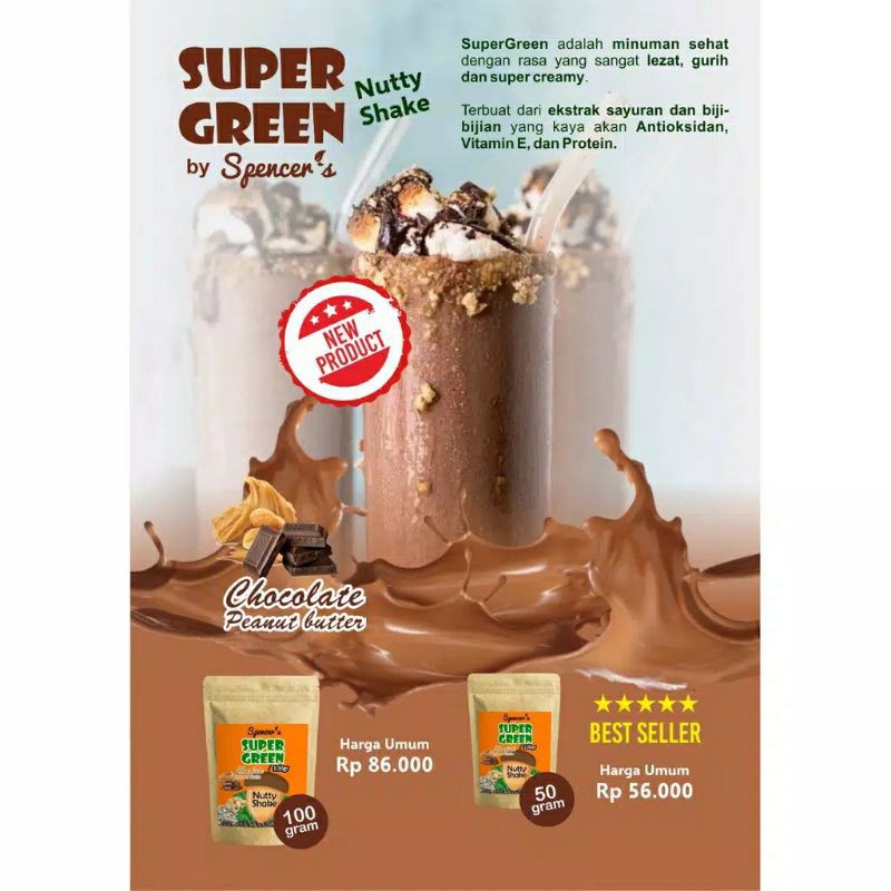 Spencer Super Green Nutty Shake 100 Gram