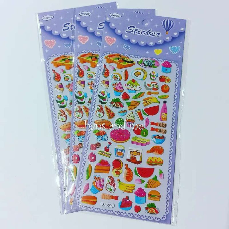 

Sticker Anak Stiker Timbul Makanan