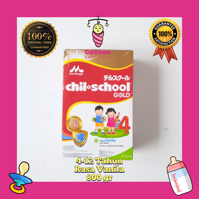 Susu Formula Anak Morinaga Chil School Gold Vanila Vanilla Reguler 4-12 Tahun 800 g