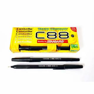 Pulpen Standard AE7 Hitam Biru / Harga 1 Pack isi 12 Pcs