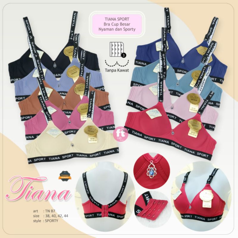 BRA TIANA  TN B7 BRA JUMBO BRA CUP BESAR BRA TANPA KAWAT