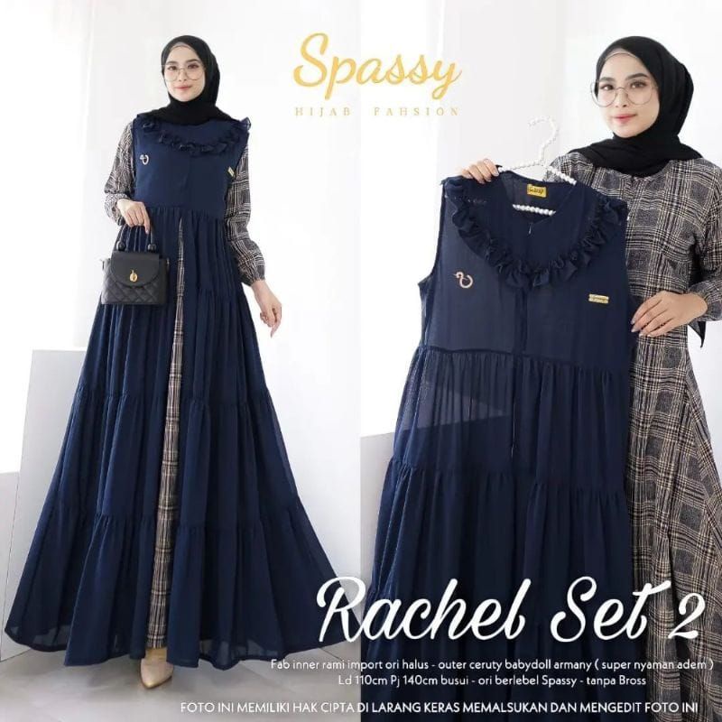 Gamis Rachel Set 2 Kekinian