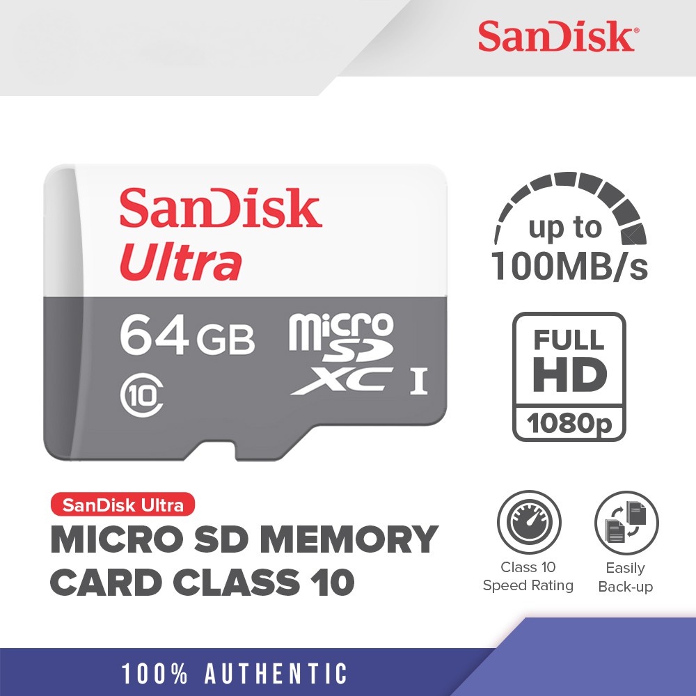 (AE) Sandisk sd Card Ultra SDSQUNS-GN6MN 128GB 256gb 80MB / s UHS-I Class 10 Microxc