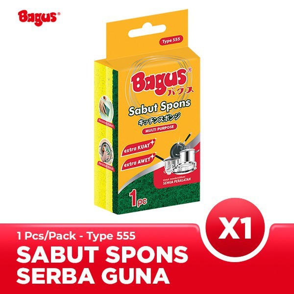 Bagus Sabut Spons Multipurpose 1pc Sponge cuci piring 555