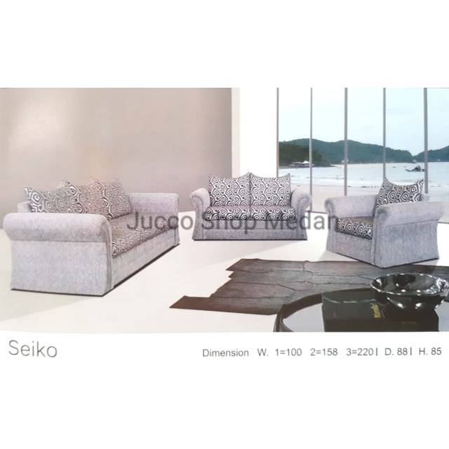 Sofa Modis Seiko - Sofa  Tamu 321person set - Sofa Minimalis - Sofa Tamu - Medan