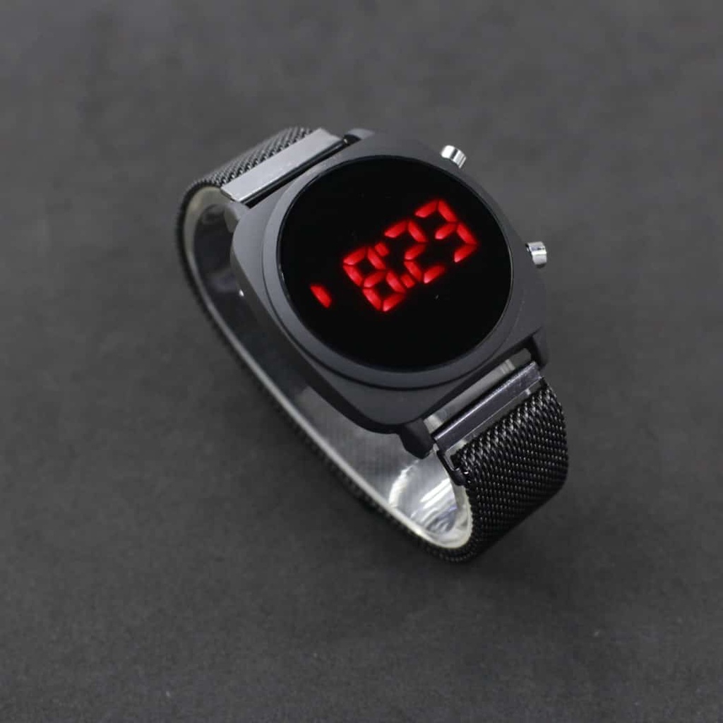 Jam led magnet oval mesh strap/JAM TANGAN CEWEK FASHION LEDWATCH CONVEX MAGNET TERBARU/JAM TANGAN FASHION TERBARU/