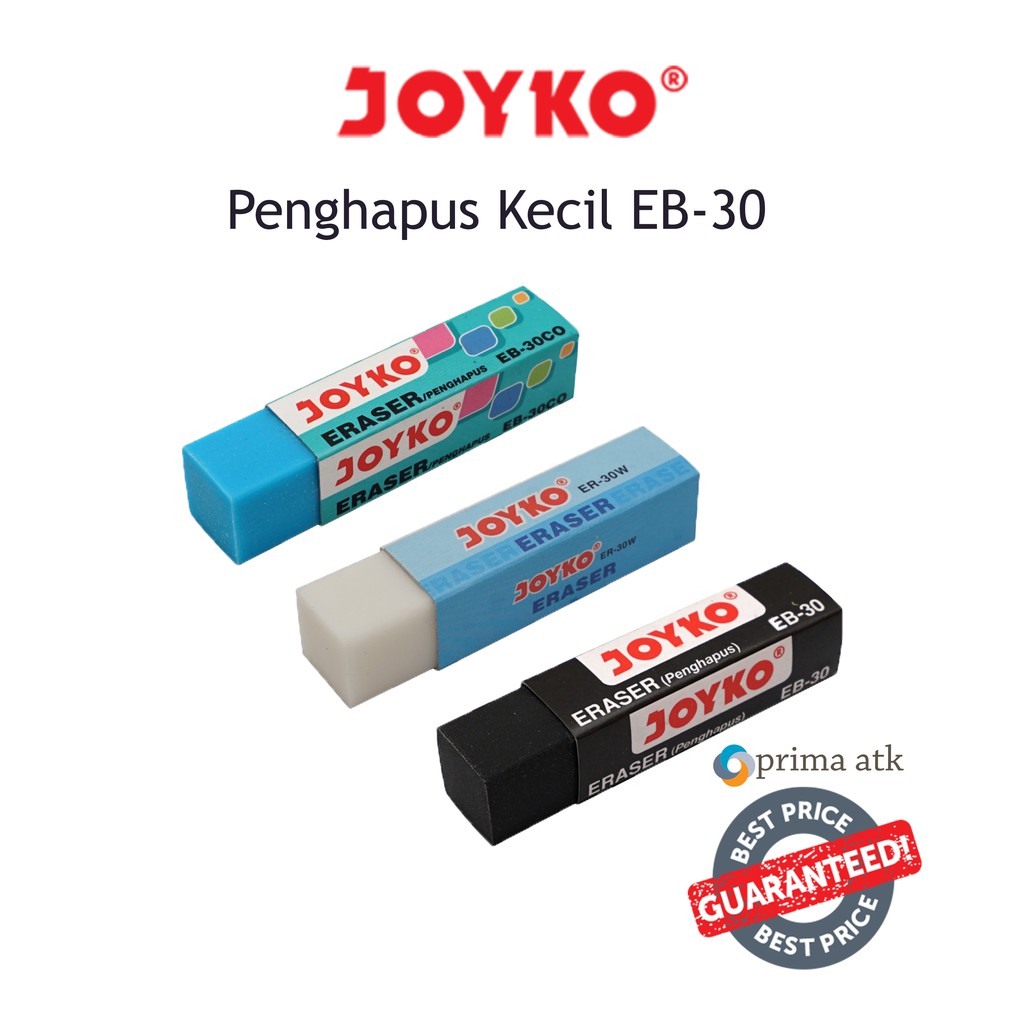 

ECER PER 3 PCS!! PENGHAPUS PENSIL PENCIL 2B JOYKO ERASER KARAKTER LUCU WARNA PUTIH HITAM KECIL EB-30