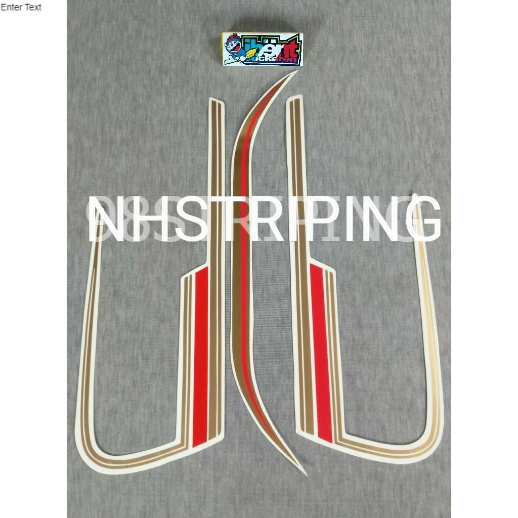 STRIPING RX K MERAH  1982  POLET YAMAHA