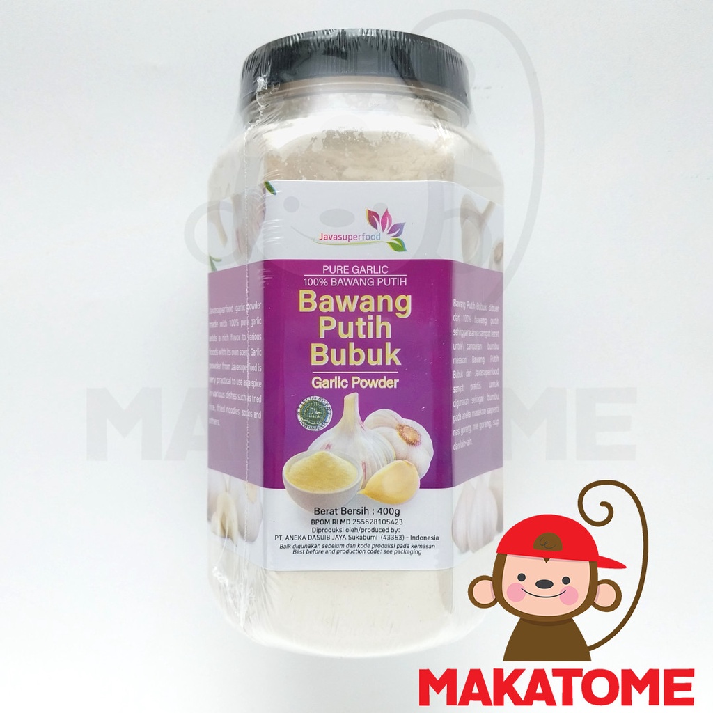 

Bubuk Bawang Putih 400gr Toples garlic powder Java Super Food 400 gr