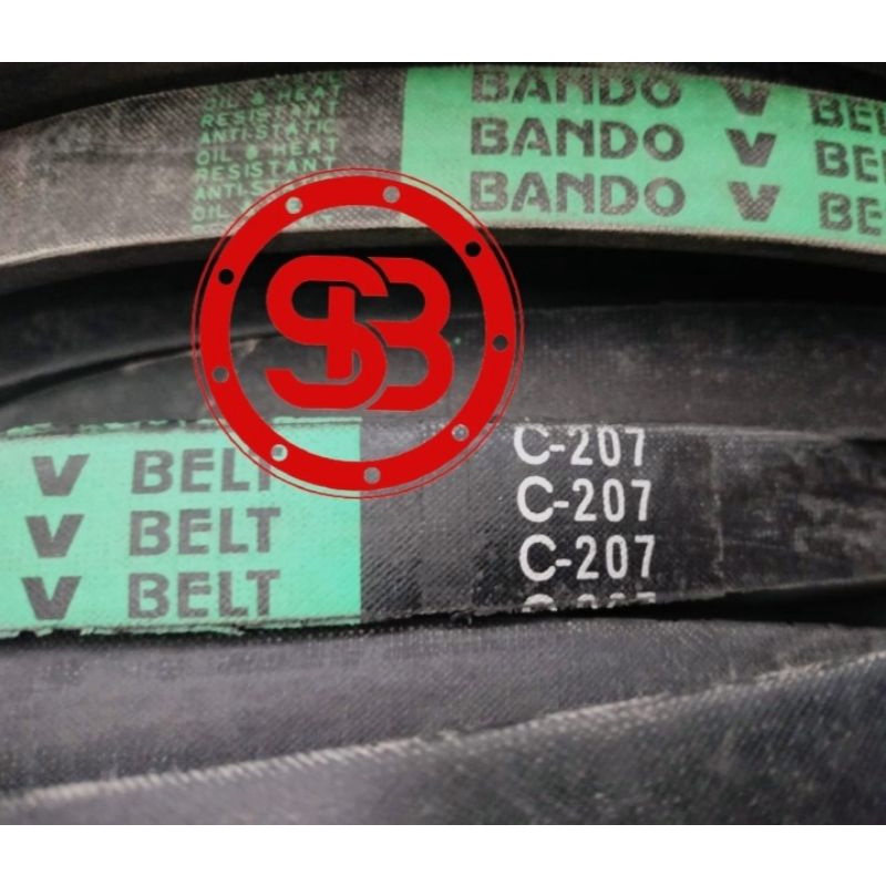 Vanbelt Van Fan Belt Tali Kipas BANDO C206 C207 C208 C209 C210 / MITSUBOSHI C 206 207 208 209 210