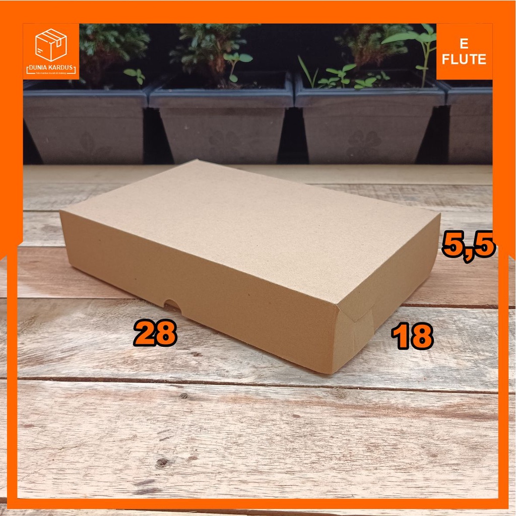 

KARDUS BOX 28X18X5,5 CM E FLUTE | BOX POLOS | BOX HAMPERS | BOX KADO | BOX DIECUT | BOX KOSMETIK | BOX SOUVENIR