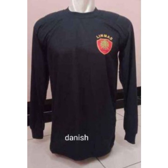 KAOS LINMAS HITAM LENGAN PANJANG
