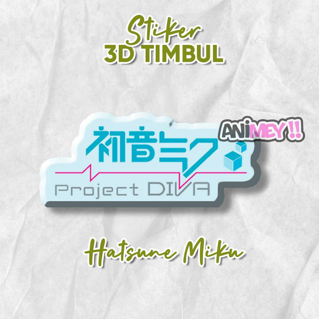 

Stiker Emblem 3D Hatsune Miku Logo / Stiker Anime Gaming Resin